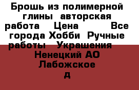 Брошь из полимерной глины, авторская работа. › Цена ­ 900 - Все города Хобби. Ручные работы » Украшения   . Ненецкий АО,Лабожское д.